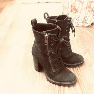 Steve Madden lace up high heel boots